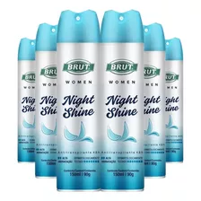 Desodorante Brut Women Night Shine Kit 6 Unidades