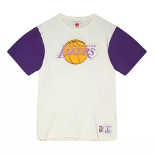 Playera Mitchell And Ness Los Angeles Lakers C Color Blocked