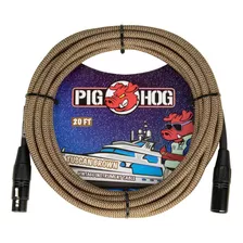 Cable Pig Hog Para Micrófono Xlr De 6.10 Mts Phm20tbr