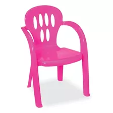 Cadeira Infantil Plastica Para Criança Azul Ou Rosa - Usual