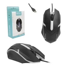 Mouse Gamer Óptico Com Fio 1600 Dpi Luzes Preto Troca A Cor