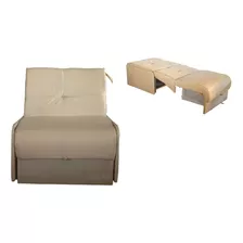 Sillón Sofa Cama De 1 Plaza Tapizado Tela Anti Desgarro. 