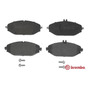 Balatas Brembo (t) Low Mercedes Benz Slk350 05-11 Slk300