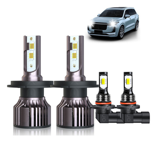 Kit De Faros Led 9003 H4, 6500 K, 100 W, 8000 Lm Para Toyota Toyota Yaris (Hatchback) 4Pts