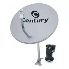 Kit Antena Century Digital Parabólica 60cm Ku + Lnbf Duplo