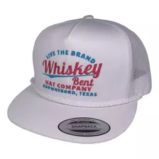 Whiskey Bent Hat Co. The Cali Gorra Ajustable (blanco/rosa/.