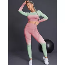 Ropa Deportiva Para Mujer Degrade Leggins 