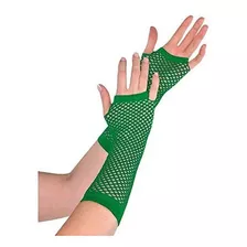 Party Perfect Spirit Spirit Fishnet Glove Accesorio, Verde,