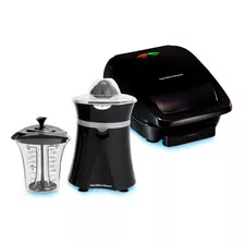 Kit Hamilton Beach Espremedor Freshmix + Grill Preto 25357