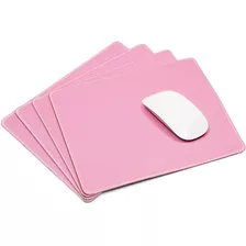 Mouse Pad Con Bordes Cosidos X 4 Unidades Color Rosa