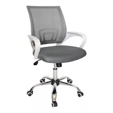 Silla De Oficina Para Homeoffice Blanca, Reclinable Color Blanco Material Del Tapizado Algodón