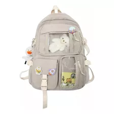 Mochila Escolar Femenina De Gran Capacidad Estilo Coreano