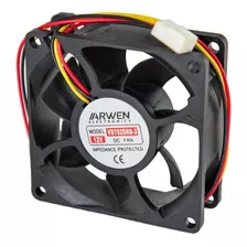 Cooler Fan 12v 3 Pug 70 X 70 X 25 Mm 3 Cable 3000rpm Aw Htec