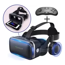 Óculos De Realidade Virtual 3d Vr Com Fone De Ouvido E Gamep