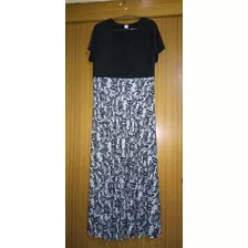 Vestido Formal Elasticado Xl Xxl Negro Largo