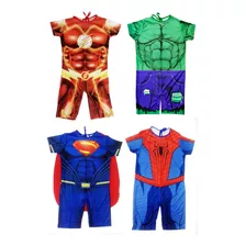 Fantasia Infantil Kit Com 4 Heróis