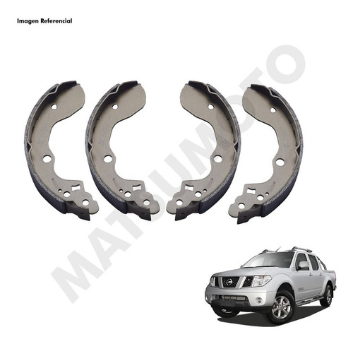 Set 4 Balatas Patines De Freno  Nissan Navara 2009 A 2015 Foto 2