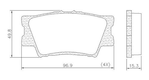 Pastillas Freno Traseras Para Toyota Rav 4 / Corolla Cross Foto 2