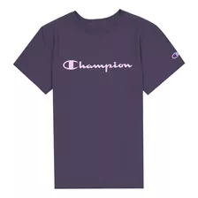 Playera Champion Classic Printed Tee 18w9 Morado Para Mujer