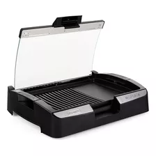 Grill Th-224 1800w Con Tapa De Vidrio Thomas Color Negro