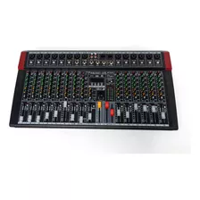 Consola Potenciada Mixer 16 Canales Stereo 150w