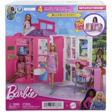 Set De Juego Barbie Doll House, Casa De Escapada Con 4 Áreas