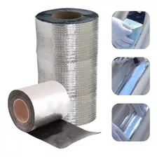 Kit 03 Unidades Fita Asfáltica Aluminizada 10cm X 10m