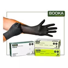 Guante Desechable Nitrilo Negro Tresor Booka 100un