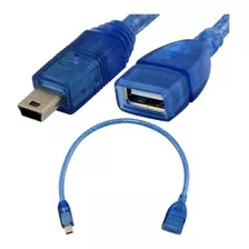 Cable Otg Usb Hembra A Mini Usb 30cm