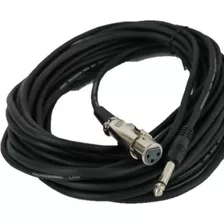 Cable Para Microfono 10 Mt Xlr Hembra A Plug 6.3