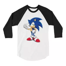 Playera Raglan 3/4 Sonic 