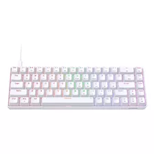 Teclado Mecanico Con Cable 60% Dierya X Tmkb T68se - Blanco