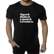 Camiseta Estampa Agua Malte Lúpulo Levedura