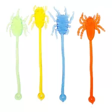 6 Bichos Pegajosos Squishy Fidget Souvenir Piñata Niños