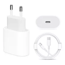 Cabo + Fonte Turbo Para iPhone X Xr 11 12 13pro 14 Usb-c