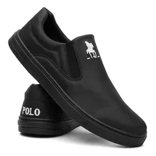 Tenis Masculino Polo Plus Sapato Sapatenis Casual Slip On