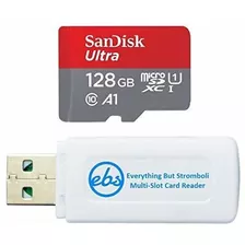 Tarjeta Sd Sandisk De 128gb Con Adaptador Ebs -gris Y Blanco