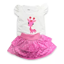 Body Bebe Personalizado Conjunto Menina Girafinha