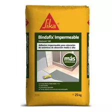 25kg Bindafix Impermeable Cemento Adhesivo En Polvo Sika