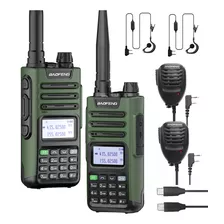 Radios Baofeng Uv-13 Pro Vhf Uhf Con Bocina Y Micrófono Set