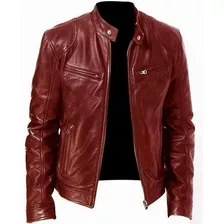 Chaqueta De Cuero De Talla Grande Para Hombre Resistente Al