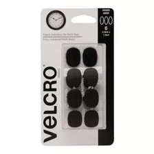 6 Pack Cinta Adherible Velcro Circulos Sujetadores Negros