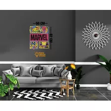 Calcomania Poster Pared Adherible Marvel Superheroes