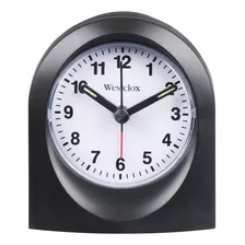 Reloj Despertador De Cuarzo Westclox, Caja Negra, Sin Tamaño