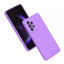 Capa Capinha Para Galaxy A72 Silicone Aveludado Soft Touch Cor Lavanda