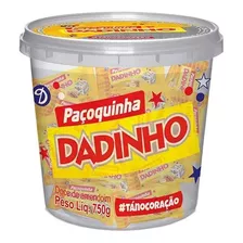 Bala Dadinho Paçoca Paçoquinha Rolha Pote 750g