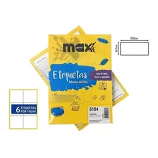 Etiqueta 6184 Ink/las 84,7,x101,mm 100fls Maxprint Cor Branco