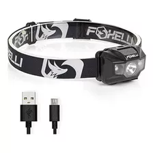 Linterna Frontal Recargable Foxelli Usb - Linterna Frontal L