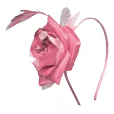 Tiara Arco Para Cabelo Flores Rosa