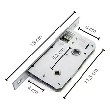 Fechadura Para Porta Banheiro Wc 2800/41 Aliança Cor Cromado